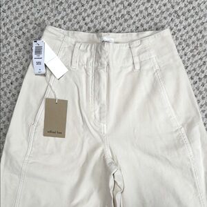 NWT Aritzia Wilfred Free Ascendant High-Rise Wide Leg Pants in Birch - Sz 00